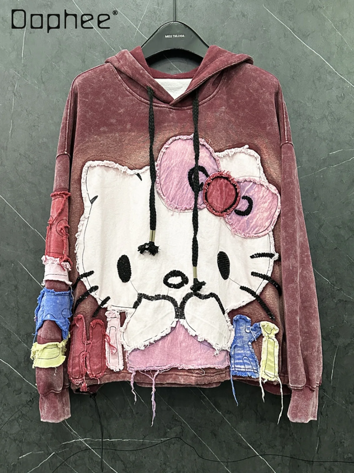 2025New Heavy Industry Patch Embroidered Hooded Sweatshirts Women's Loose Sweet Pullover Top Anime Hoodie Oversized Hoodie
2025New Heavy Industry Patch Embroidered Hooded Sweatshirts Women's Loose Sweet Pullover Top Anime Hoodie Oversized Hoodie