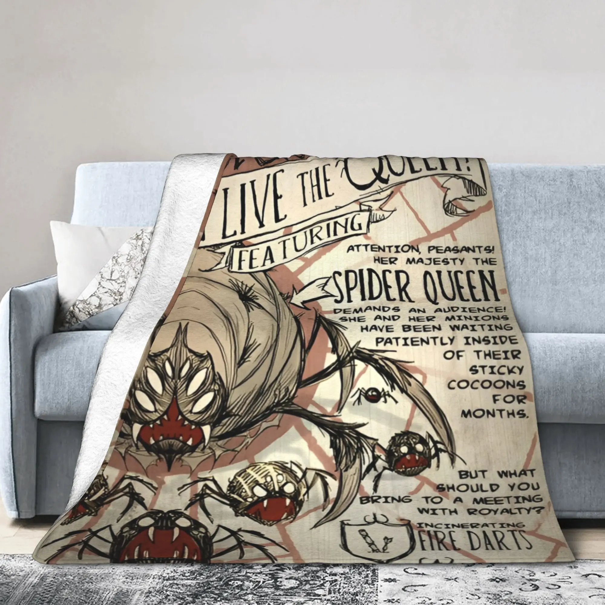 Don't Starve Spider Queen Blanket Fleece Textile Decor Survival Game Portable Soft Throw Blanket for Couch
Don't Starve Spider Queen Blanket Fleece Textile Decor Survival Game Portable Soft Throw Blanket for Couch