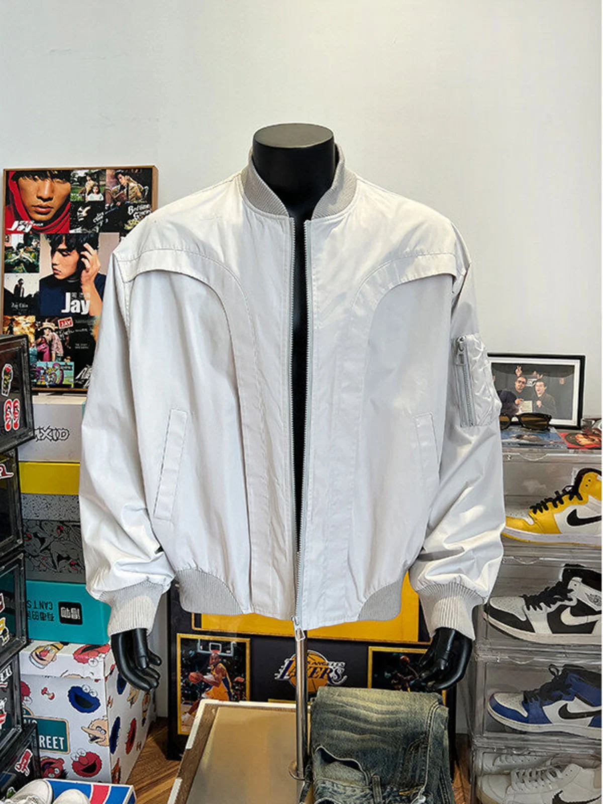 American Sle MA Pilot Jaet Men's Spring Autumn ort Baseball orm Design Deconstructed Coat CleanFit Arc Design
American Sle MA Pilot Jaet Men's Spring Autumn ort Baseball orm Design Deconstructed Coat CleanFit Arc Design