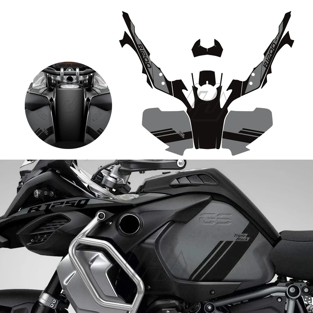 For 2014 - 2022 BMW R1200GS & R1250GS Adventure Triple Black Motorcycle Modification Full - pattern Decal Kit 
For 2014 - 2022 BMW R1200GS & R1250GS Adventure Triple Black Motorcycle Modification Full - pattern Decal Kit