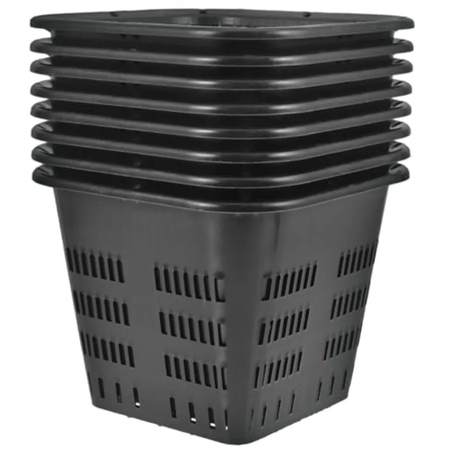 8pcs Plastic Slotted Mesh Net Plant Cups Pots Bucket Basket Square Plant Nursery Net Cups Plant Containers for Hydroponics Orch
8pcs Plastic Slotted Mesh Net Plant Cups Pots Bucket Basket Square Plant Nursery Net Cups Plant Containers for Hydroponics Orch