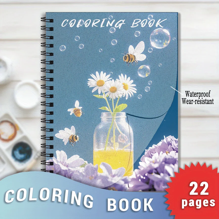 Bees And Flowers Unzip Coloring Book Art Therapy Stress Relief 22 Pages of Illustrations 8.3x11.2 Inches
Bees And Flowers Unzip Coloring Book Art Therapy Stress Relief 22 Pages of Illustrations 8.3x11.2 Inches
