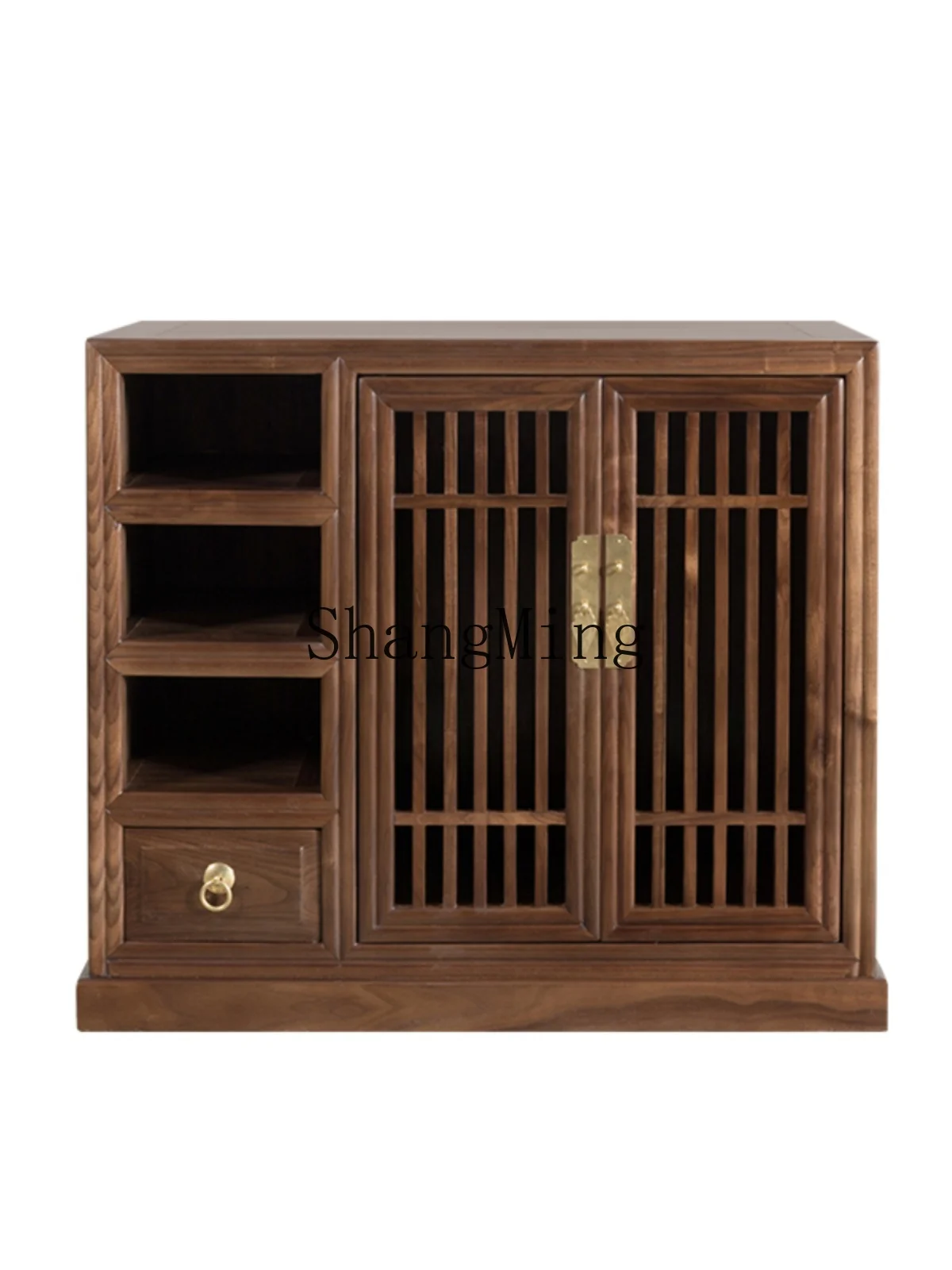 HJ New Chinese Solid Wood Tea Table Black Walnut Short Cabinet Rack Boiling Water Side Cabinet
HJ New Chinese Solid Wood Tea Table Black Walnut Short Cabinet Rack Boiling Water Side Cabinet