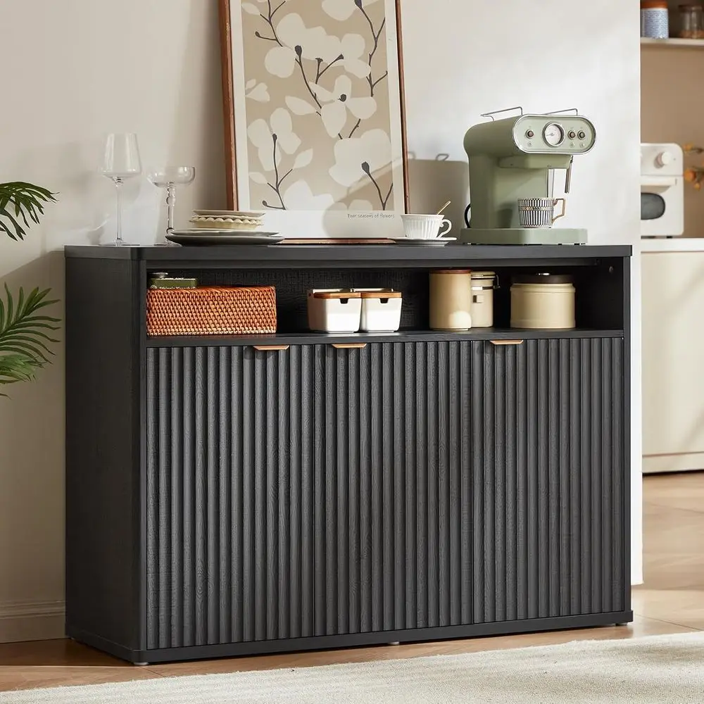 luted Buet Cabinet with Storage, 45" Wide Wood Sideboard Crza with 3 Do& Open Storage Shel, ern Kitchen ole Accent Cabi, Coee Ba
luted Buet Cabinet with Storage, 45" Wide Wood Sideboard Crza with 3 Do& Open Storage Shel, ern Kitchen ole Accent Cabi, Coee Ba
