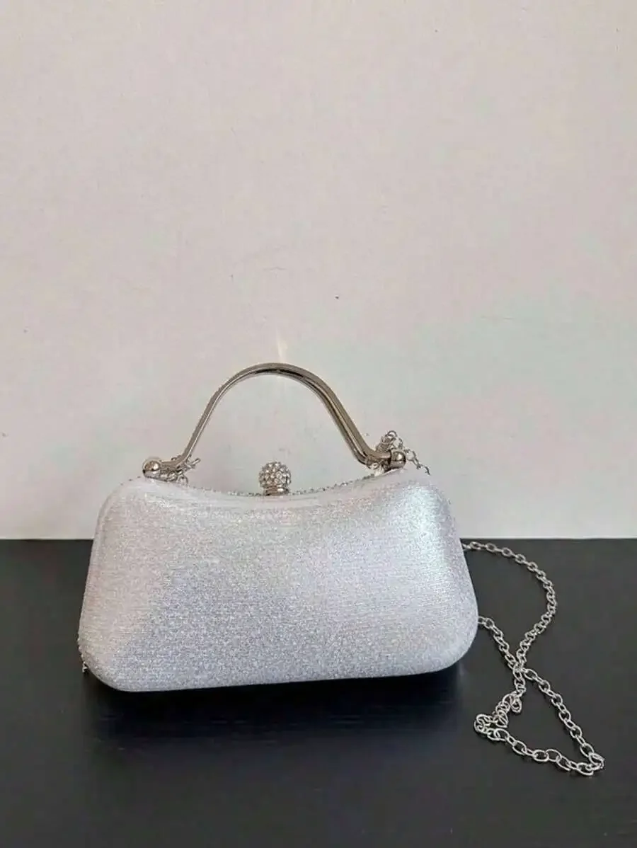 Rhinestone Embellished Shiny Glitter Clutch Bag With Chain Strap For Women Party Wedding
Rhinestone Embellished Shiny Glitter Clutch Bag With Chain Strap For Women Party Wedding