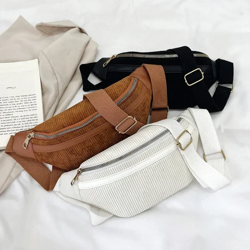 Corduroy Women's Waist Bag Small Canvas Ladies Shoulder Crossbody Bags for Women Fanny Pack Fashion Phone Female Chest Bag
Corduroy Women's Waist Bag Small Canvas Ladies Shoulder Crossbody Bags for Women Fanny Pack Fashion Phone Female Chest Bag