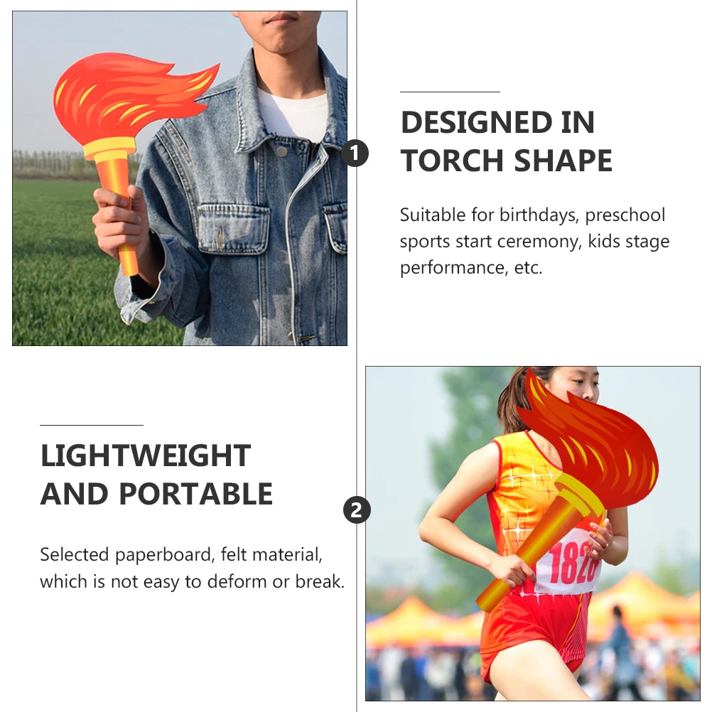 2pcs Simulation Prop Realistic Paperboard Felt Lightweight Birthday Sports Ceremony Sports Torch Prop Decorations
2pcs Simulation Prop Realistic Paperboard Felt Lightweight Birthday Sports Ceremony Sports Torch Prop Decorations
