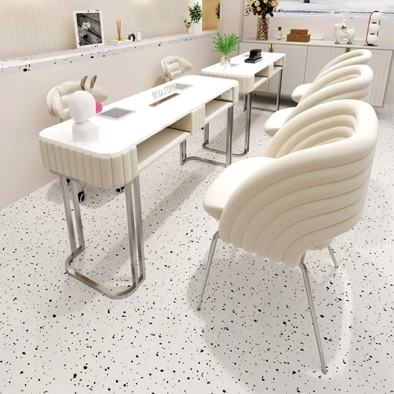 Ergonomic Chair Nail Table Stickers Professionals Stand White Nail Table Collector Luxury Scrivania Per Unghie Home Furniture
Ergonomic Chair Nail Table Stickers Professionals Stand White Nail Table Collector Luxury Scrivania Per Unghie Home Furniture