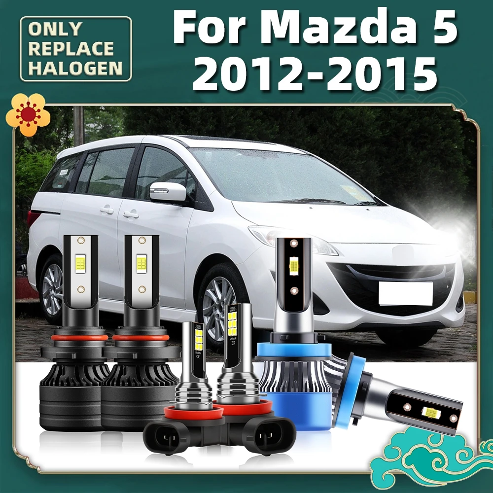 LED Headlights HIgh Low Beam Front Luces 12V / Car Fog Lamps CSP Bulbs For Mazda 5 Vehicles Auto 2012 2013 2014 2015 Replacement
LED Headlights HIgh Low Beam Front Luces 12V / Car Fog Lamps CSP Bulbs For Mazda 5 Vehicles Auto 2012 2013 2014 2015 Replacement
