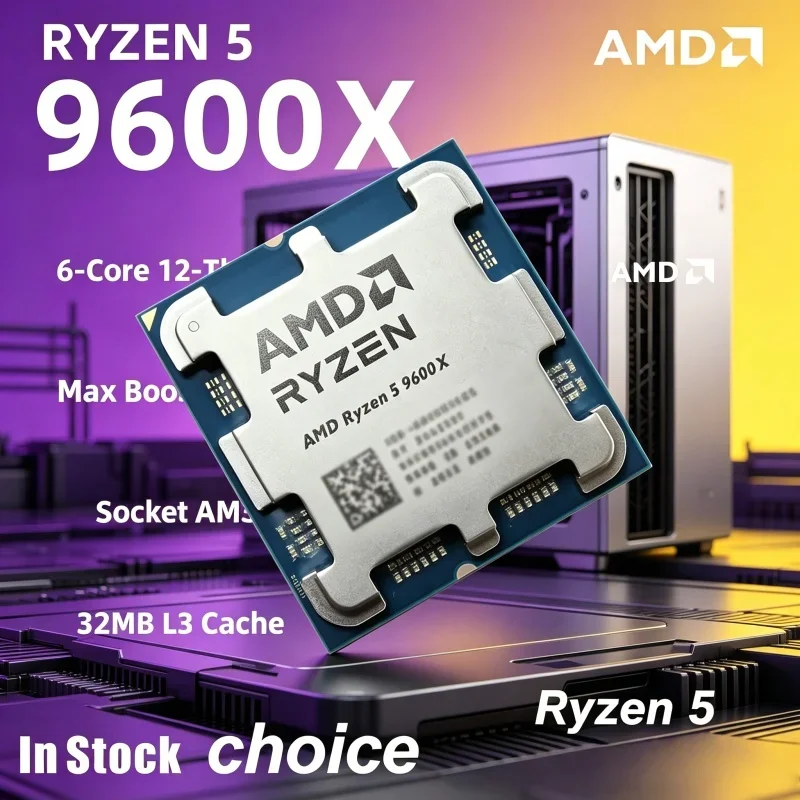 AMD R5 9600X Stable Running Professional Gaming 5.4GHz Overclockable 32MB L3 AM5 Fit B850 X870 Loose Pieces Desktop CPU
AMD R5 9600X Stable Running Professional Gaming 5.4GHz Overclockable 32MB L3 AM5 Fit B850 X870 Loose Pieces Desktop CPU