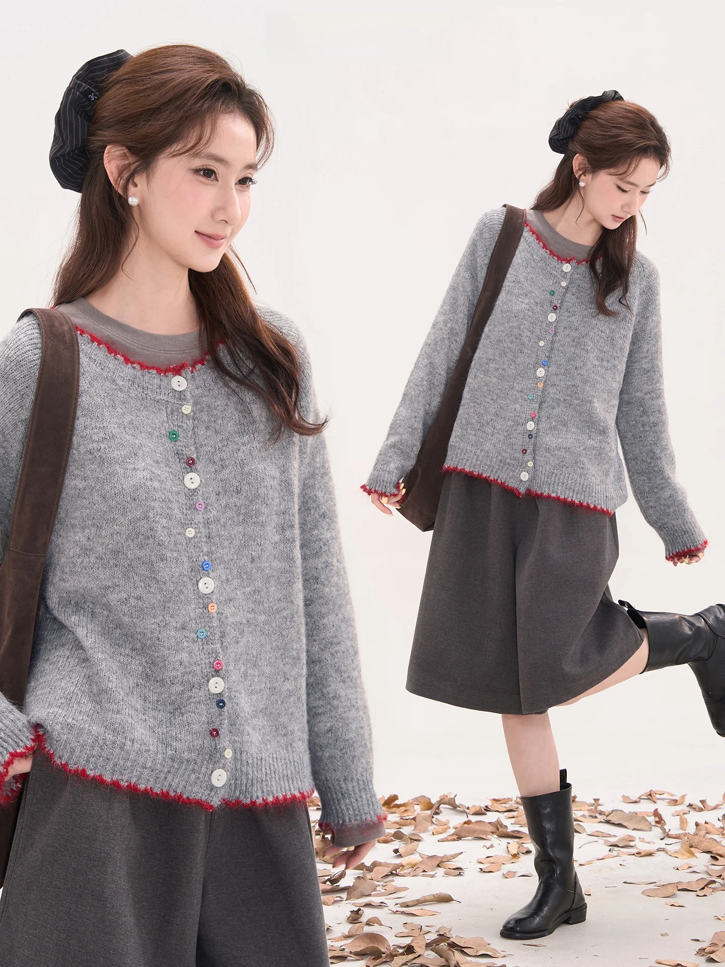 Женский свитер Heme Lazy Long Sleeve: Модный топ на осень-зиму с пуговицами, из чесаного полиэстера, нейлона и шерсти
Женский свитер Heme Lazy Long Sleeve: Модный топ на осень-зиму с пуговицами, из чесаного полиэстера, нейлона и шерсти