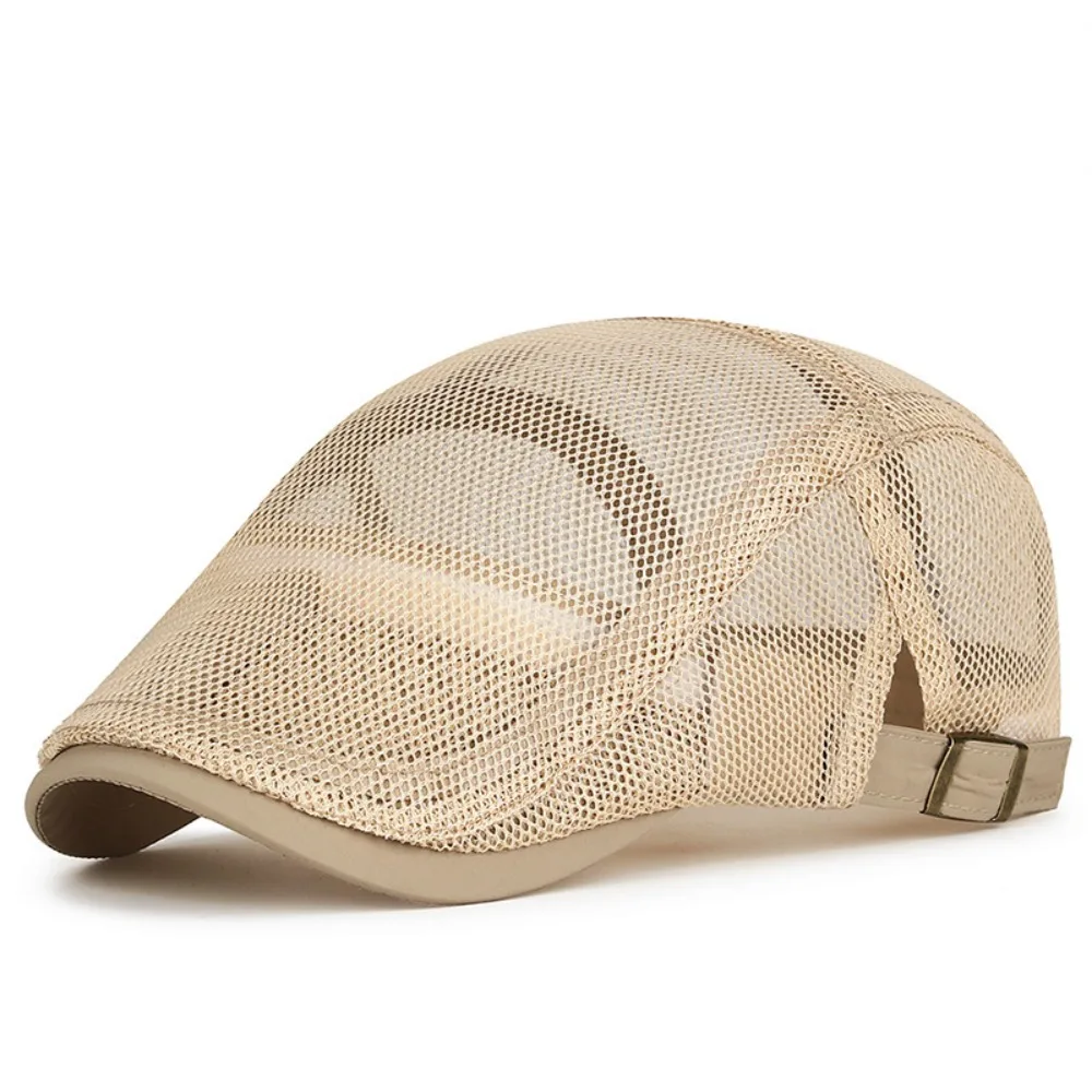 Casual Outdoor Beret Men's Hat Breathable Mesh Newsboy Cap Adjustable Spring Summer Thin Sun Hats Flat Gorras
Casual Outdoor Beret Men's Hat Breathable Mesh Newsboy Cap Adjustable Spring Summer Thin Sun Hats Flat Gorras