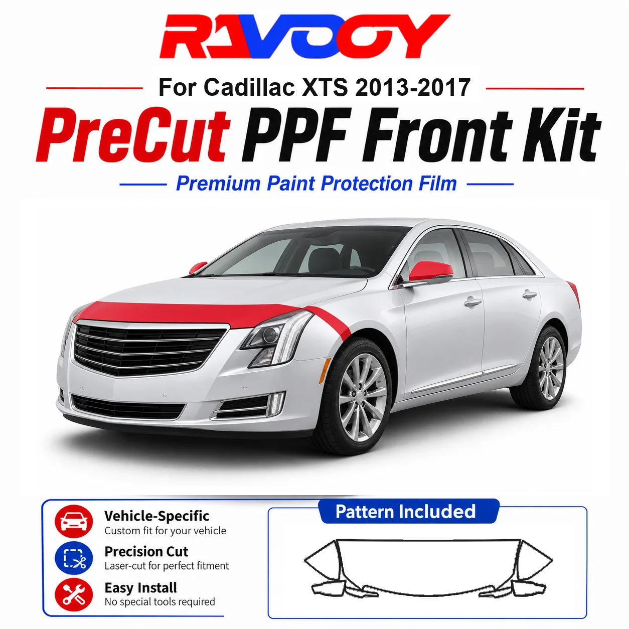8.5mil TPU Precut PPF Kit For 2025-2026 Acura ADX - Hood, Partial Fenders & Full Mirror Set - Self-Healing Gloss Clear Bra Film
8.5mil TPU Precut PPF Kit For 2025-2026 Acura ADX - Hood, Partial Fenders & Full Mirror Set - Self-Healing Gloss Clear Bra Film