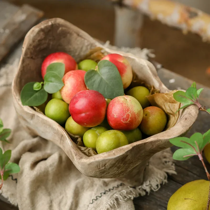 Light luxury high-end homestay soft decoration with solid wood fruit tray art decoration oval wooden tray fruit tray
Light luxury high-end homestay soft decoration with solid wood fruit tray art decoration oval wooden tray fruit tray