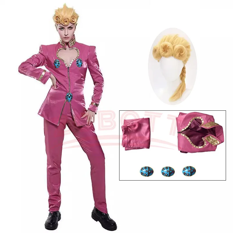 Anime Golden Wind Giorno Cosplay Costume Outfit for Men Halloween cosplay costume
Anime Golden Wind Giorno Cosplay Costume Outfit for Men Halloween cosplay costume
