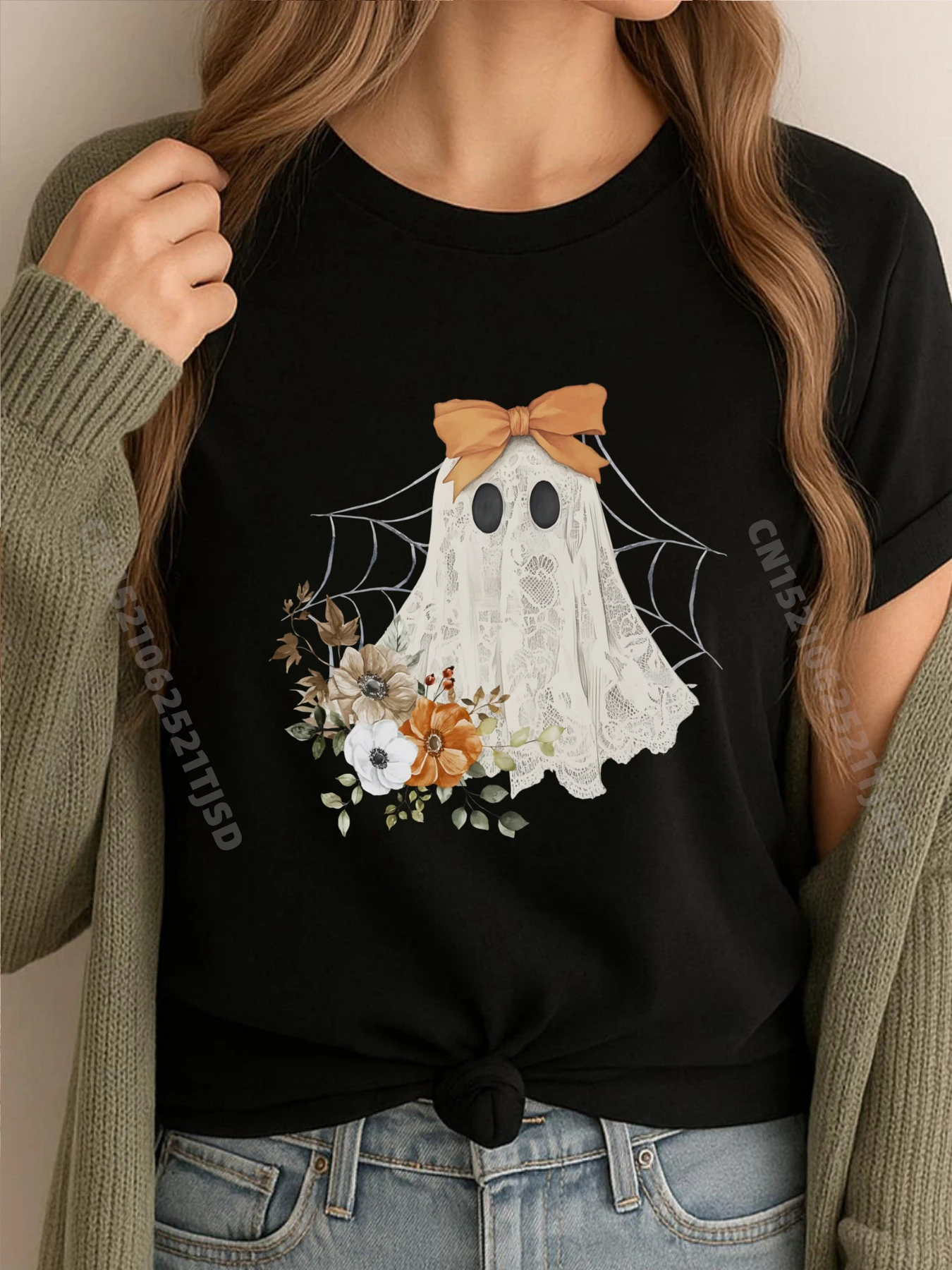 Coquette Ghost Halloween Flower Ghost Spooky Lace Ghost Fashion T Shirt Woman Summer Men's T-Shirts WashedLoose
Coquette Ghost Halloween Flower Ghost Spooky Lace Ghost Fashion T Shirt Woman Summer Men's T-Shirts WashedLoose