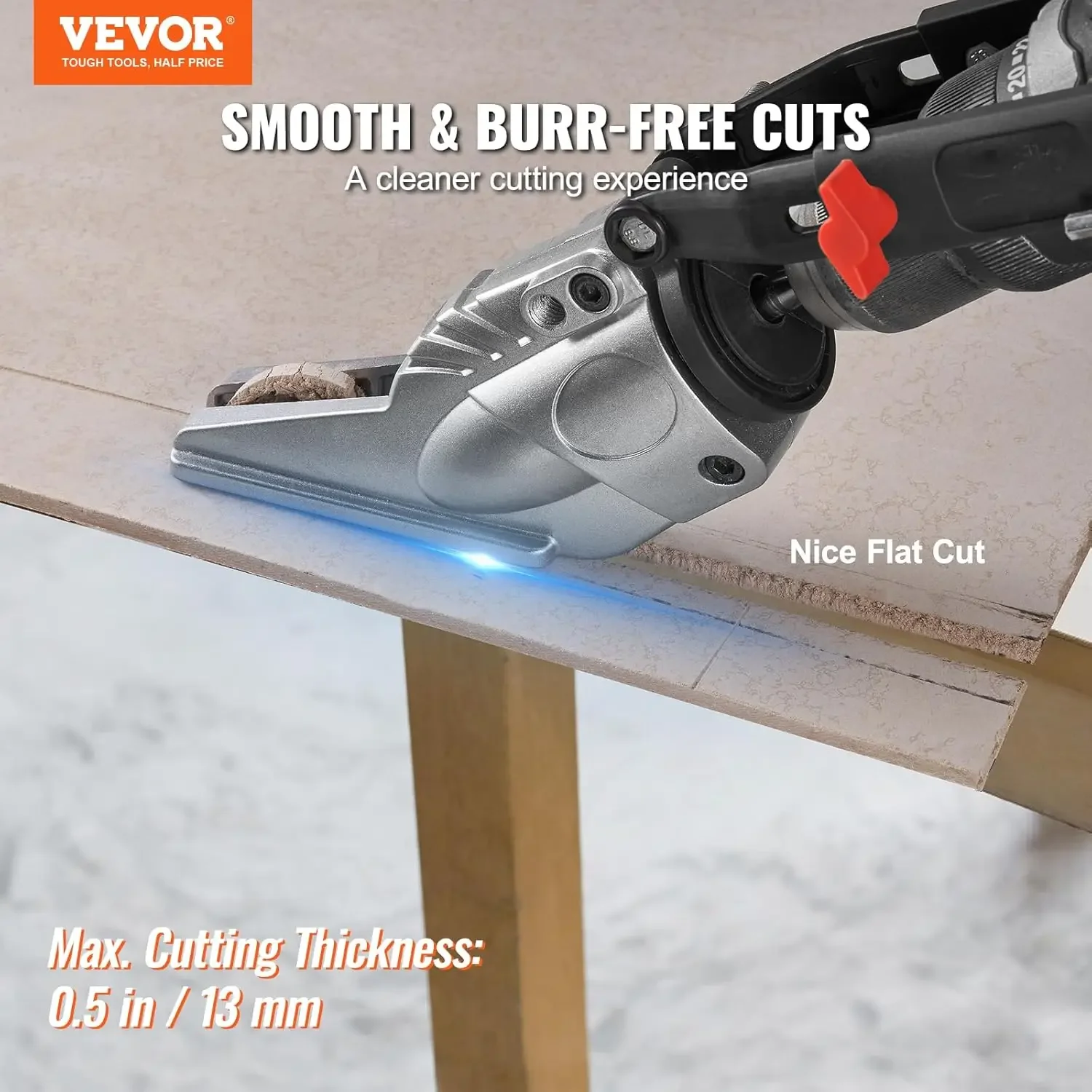 Board Cutter Drill Attachment with 360 Degree Pivoting Head, Cutting Max. 0.47" Plasterboard and 0.5" Fiber Cement
Board Cutter Drill Attachment with 360 Degree Pivoting Head, Cutting Max. 0.47" Plasterboard and 0.5" Fiber Cement