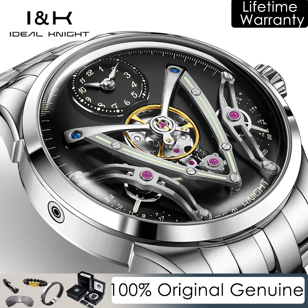 Ideal Knight Men's Watches Original Luxury Skeleton Flywheel Mechanical Wristwatch for Men Personality Automatic Man Watch 6821
Ideal Knight Men's Watches Original Luxury Skeleton Flywheel Mechanical Wristwatch for Men Personality Automatic Man Watch 6821