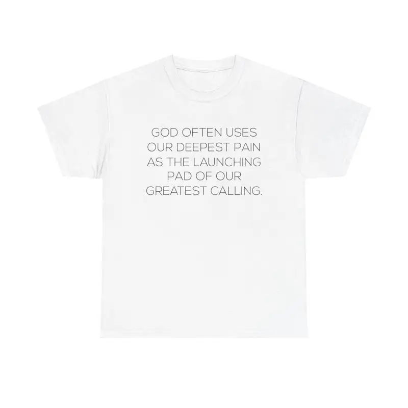 Футболка «Глубый боль» Greatest Calling, вера, христианская цитата, надежда, исцеление
Футболка «Глубый боль» Greatest Calling, вера, христианская цитата, надежда, исцеление