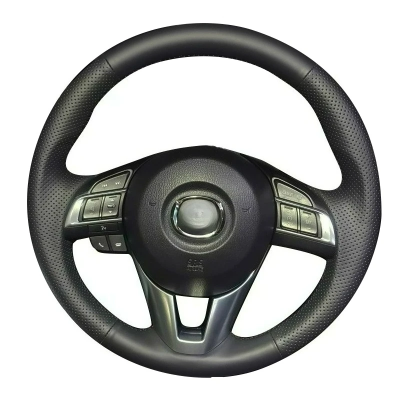 For Mazda 3 CX-5 CX5 Atenza 2014 CX-3 Scion iA 2016 Hand Stitched renovation Non-slip black leather car Steering wheel cover
For Mazda 3 CX-5 CX5 Atenza 2014 CX-3 Scion iA 2016 Hand Stitched renovation Non-slip black leather car Steering wheel cover