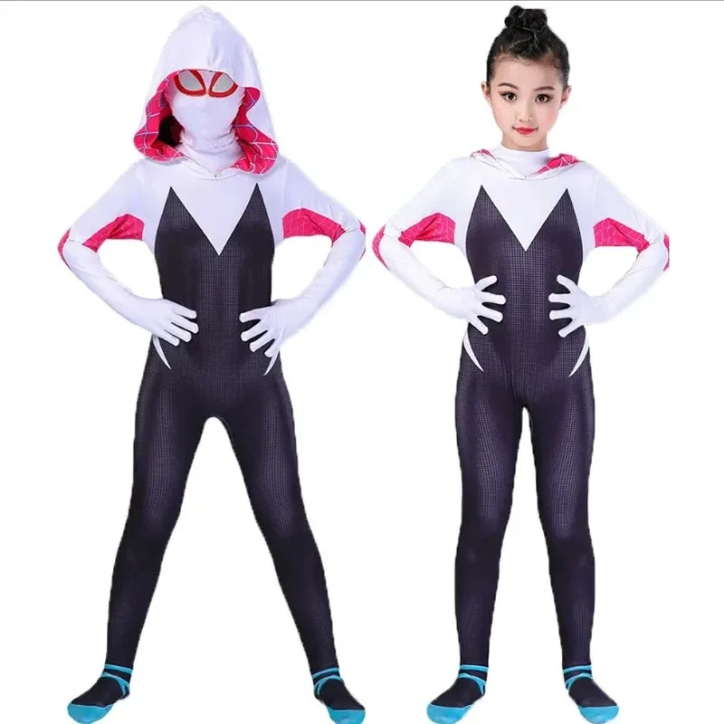 3D Kids Women Spider Gwen Costume Gwendolyn Maxine Stacy Zentai Suit Spidergirl Cosplay Halloween Costumes For Girls
3D Kids Women Spider Gwen Costume Gwendolyn Maxine Stacy Zentai Suit Spidergirl Cosplay Halloween Costumes For Girls