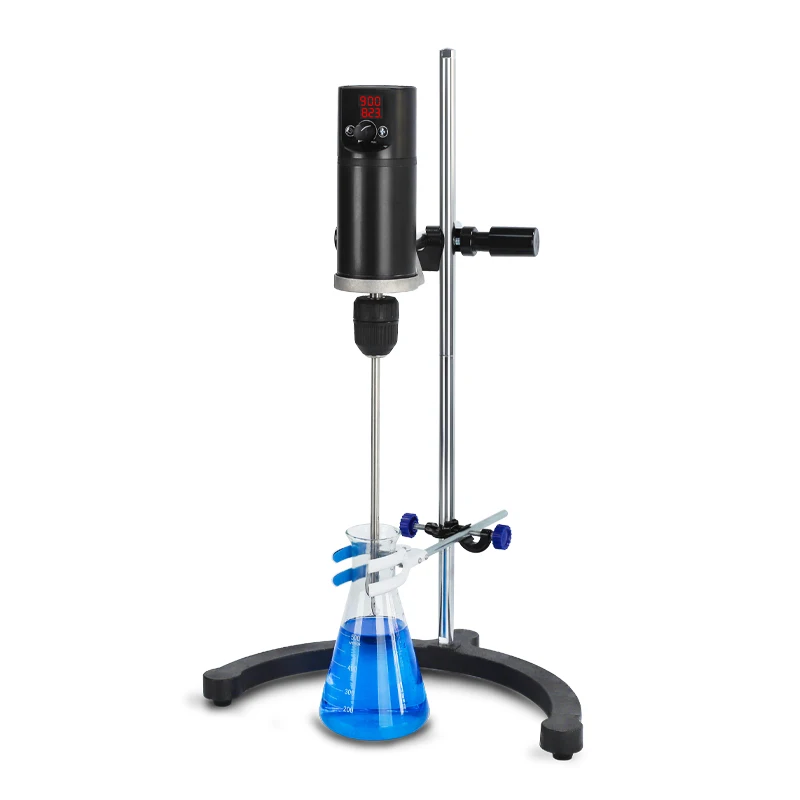 Digital Overhead Stirrer LCD Display 5000mPa.s Viscosity Chemical-Resistant Lab Mixer for Industrial & Research