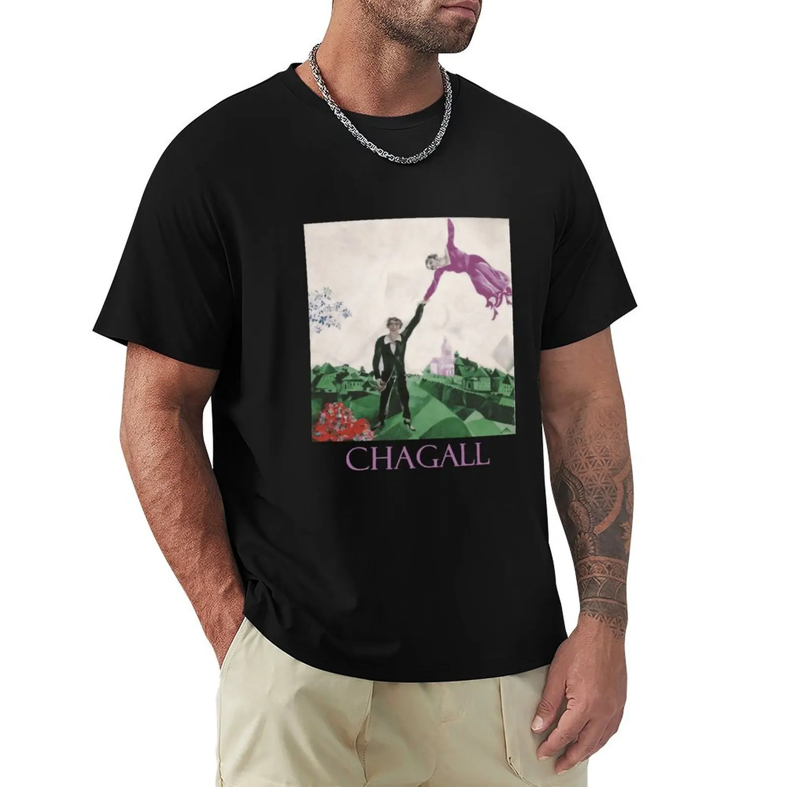 Walk (1915) by Marc Chagall T-Shirt Breathable Sportswear T-Shirt for Men
Walk (1915) by Marc Chagall T-Shirt Breathable Sportswear T-Shirt for Men