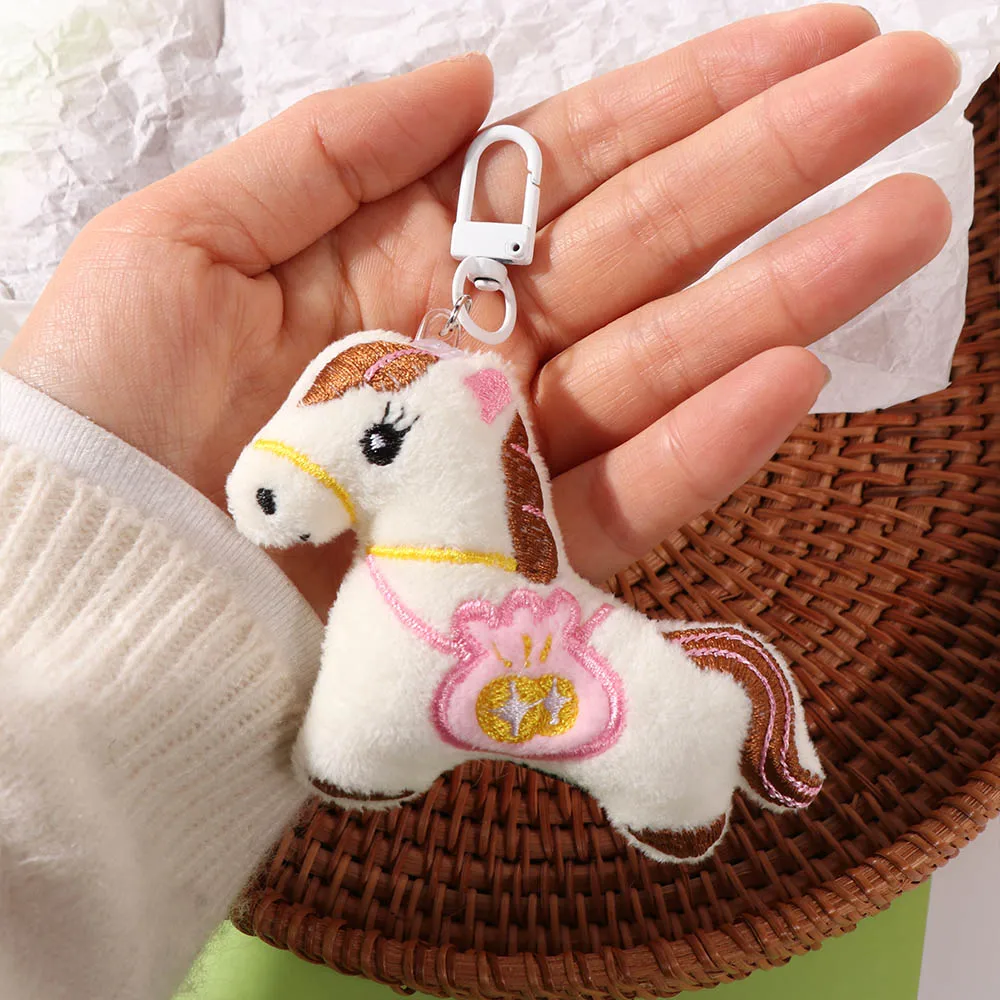 Stuffed Animal Horse Keychain Hanging Decor Backpack Ornaments Horse Year Key Ring Cute Design Lucky Mascot Pony Pendant
Stuffed Animal Horse Keychain Hanging Decor Backpack Ornaments Horse Year Key Ring Cute Design Lucky Mascot Pony Pendant