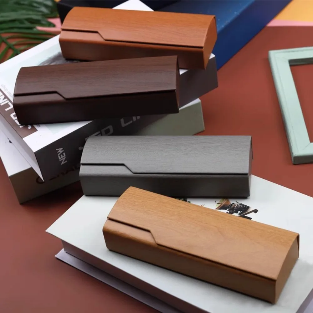 High Quality Portable Reading Glasses Case Imitation Wood Grain Solid Color Myopia Glasses Case PU Leather Sunglasses Container
High Quality Portable Reading Glasses Case Imitation Wood Grain Solid Color Myopia Glasses Case PU Leather Sunglasses Container