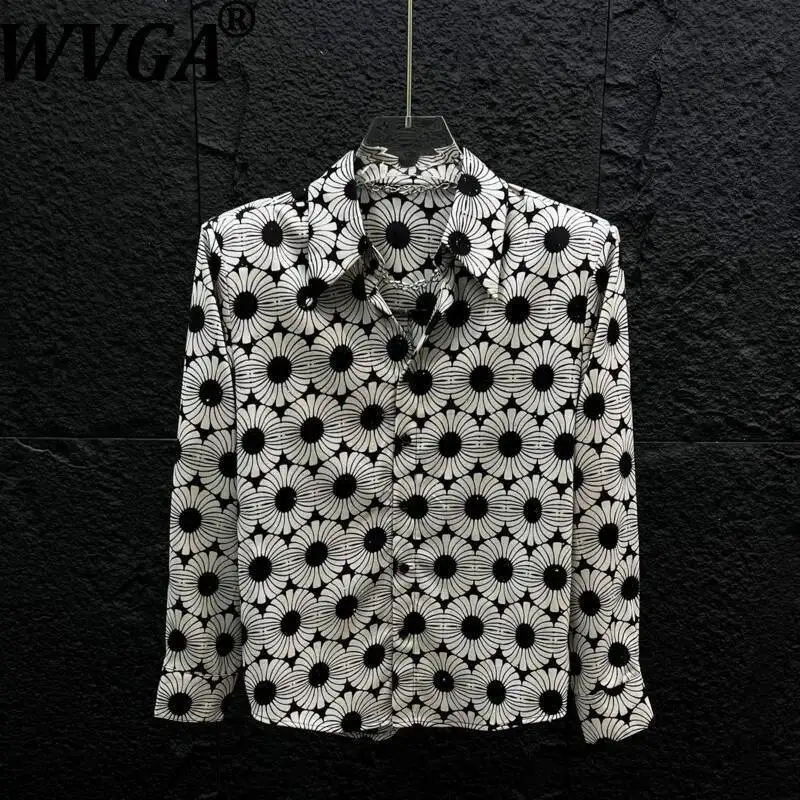 WVGA Spring Summer New Men Large Pointed Collar Floral Long Sleeve Shirt Niche Trendy High-end Polka Dot Printed Tops Ins W23849
WVGA Spring Summer New Men Large Pointed Collar Floral Long Sleeve Shirt Niche Trendy High-end Polka Dot Printed Tops Ins W23849