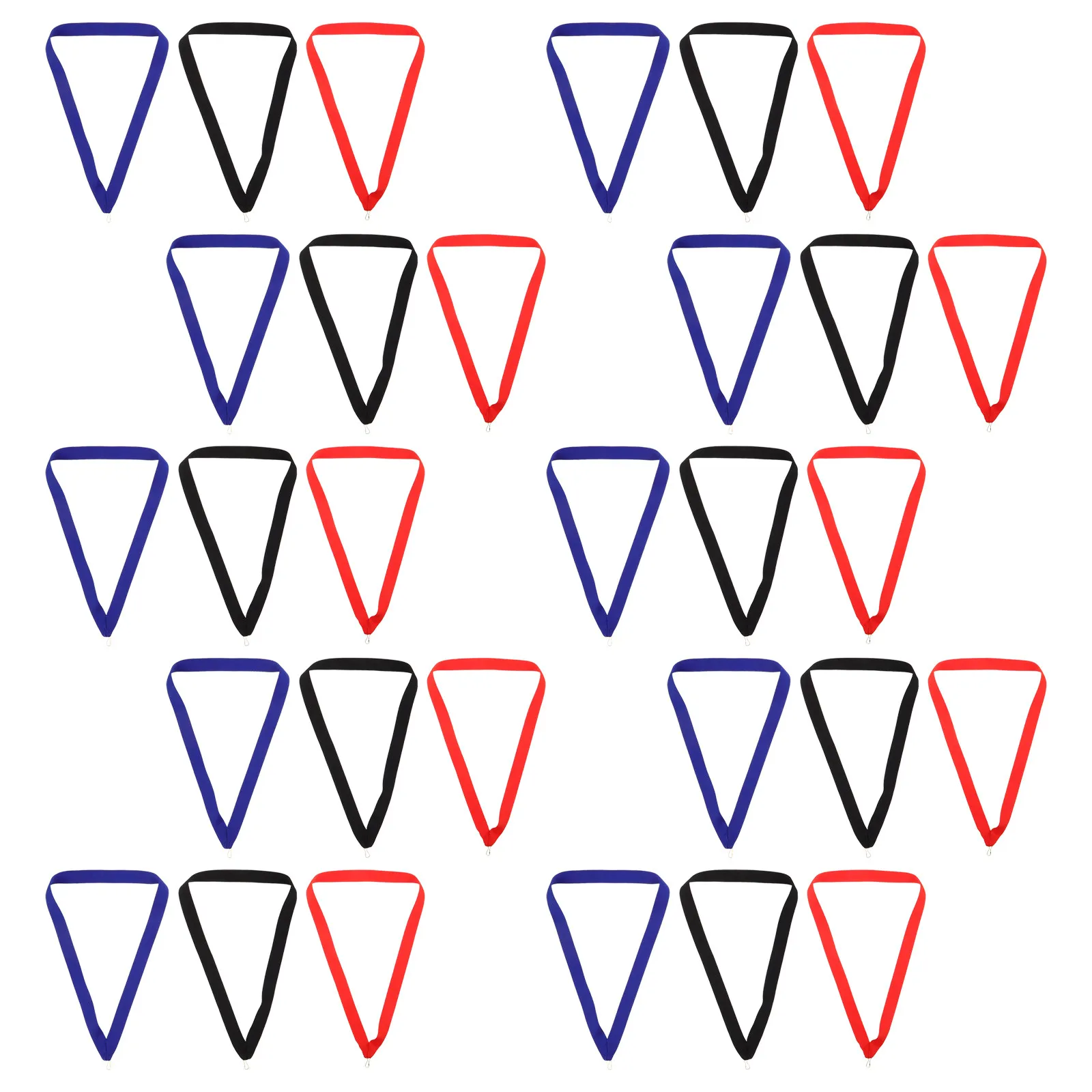 30Pcs Sports Medal Lanyards Flat Award Neck Ribbons Snap Clips Blue Red Black for Competition Running Party Conference
30Pcs Sports Medal Lanyards Flat Award Neck Ribbons Snap Clips Blue Red Black for Competition Running Party Conference