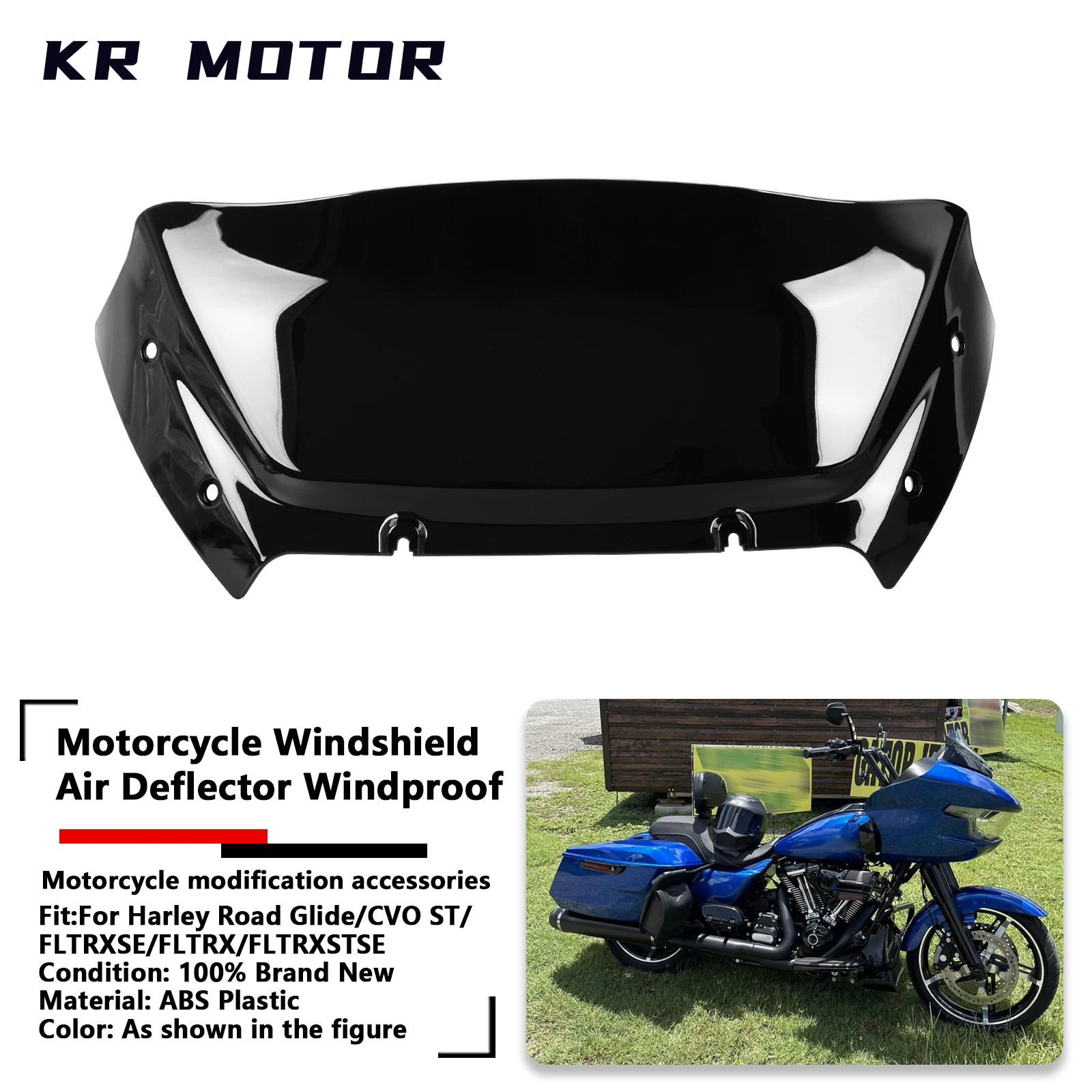 Motorcycle 9" Windshield Air Deflector Cover Plate Windproof Fit For Harley Touring Road Glide FLTRX FLTRXSTSE FLTRXSE 2023-2024
Motorcycle 9" Windshield Air Deflector Cover Plate Windproof Fit For Harley Touring Road Glide FLTRX FLTRXSTSE FLTRXSE 2023-2024