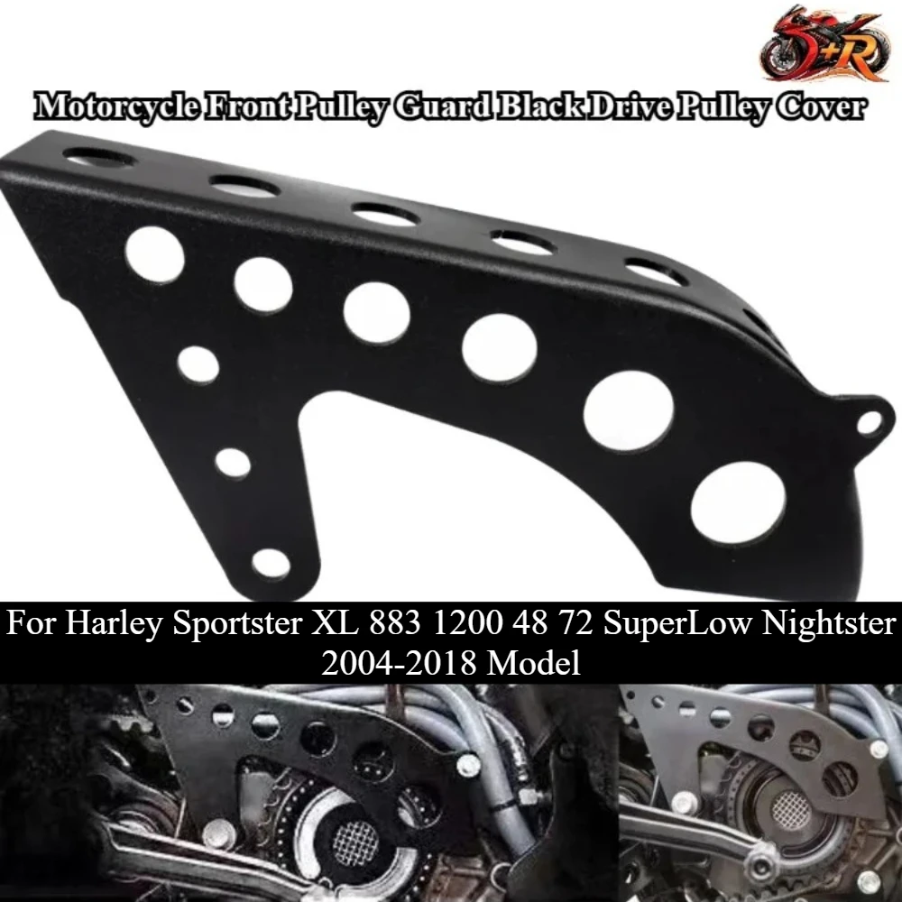 For Harley Sportster XL 883 1200 48 72 SuperLow Nightster 2004-2018 Model Motorcycle Front Pulley Guard Black Drive Pulley Cover
For Harley Sportster XL 883 1200 48 72 SuperLow Nightster 2004-2018 Model Motorcycle Front Pulley Guard Black Drive Pulley Cover