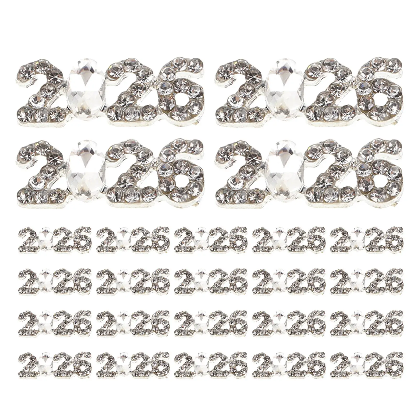 40pcs Nail Art Charms Rhinestone 2026 Number Nail Decorations Manicure Flatback Decors Nail Charms Alloy Nail Art Decoration
40pcs Nail Art Charms Rhinestone 2026 Number Nail Decorations Manicure Flatback Decors Nail Charms Alloy Nail Art Decoration