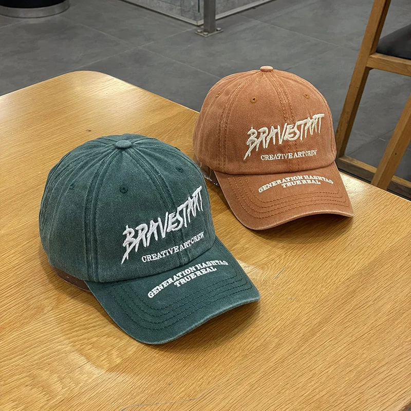 Spring and Summer Couple Street Letter Embroidery Washed Half Soft Top Baseball Cap Female Peaked Cap Male Fashion
Spring and Summer Couple Street Letter Embroidery Washed Half Soft Top Baseball Cap Female Peaked Cap Male Fashion