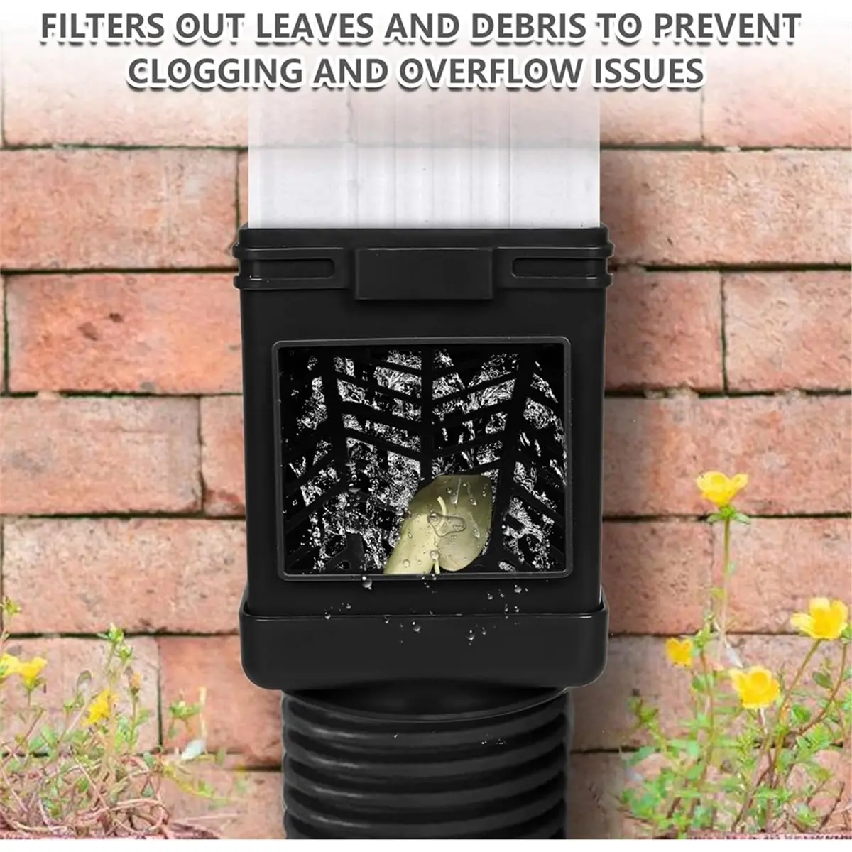 Utility Design Downspout Filter,Leaf Removers,Downspout Filters, Downspout Screen Filters,2X3 and 3X4 Drainpipe, (2-Pack Black)
Utility Design Downspout Filter,Leaf Removers,Downspout Filters, Downspout Screen Filters,2X3 and 3X4 Drainpipe, (2-Pack Black)