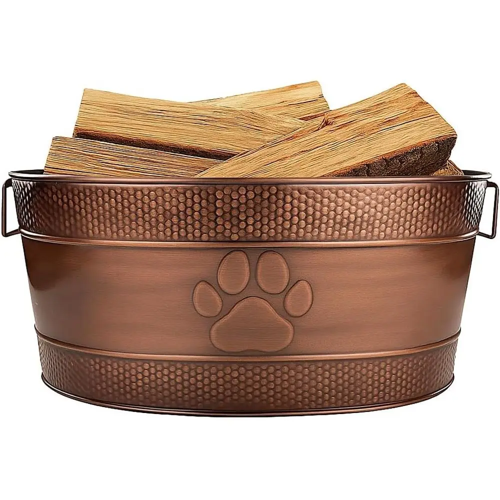 25-Quart Tub or irewood Storage Rack Log Holder - Heavy-Duty Portable Galvanized Tub with Handles or Indoor/Outdoor (Bronze Paw)
25-Quart Tub or irewood Storage Rack Log Holder - Heavy-Duty Portable Galvanized Tub with Handles or Indoor/Outdoor (Bronze Paw)