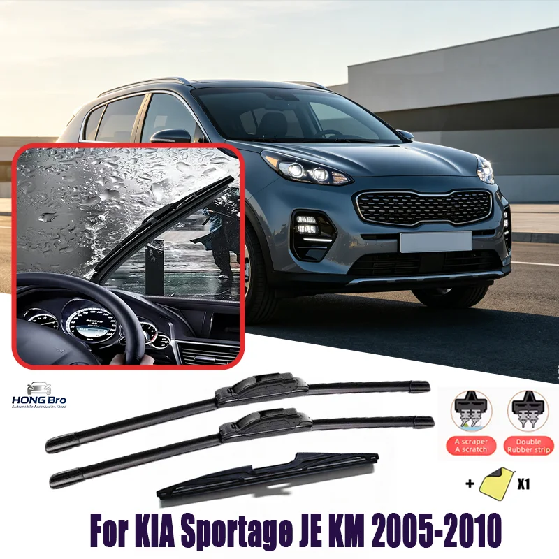 For KIA Sportage JE KM 2005-2010 2008 2009 24" 16" 13" Natural Rubber Wiper Blades, Anti-UV, Quiet Operation, Long Lasting, Ca
For KIA Sportage JE KM 2005-2010 2008 2009 24" 16" 13" Natural Rubber Wiper Blades, Anti-UV, Quiet Operation, Long Lasting, Ca