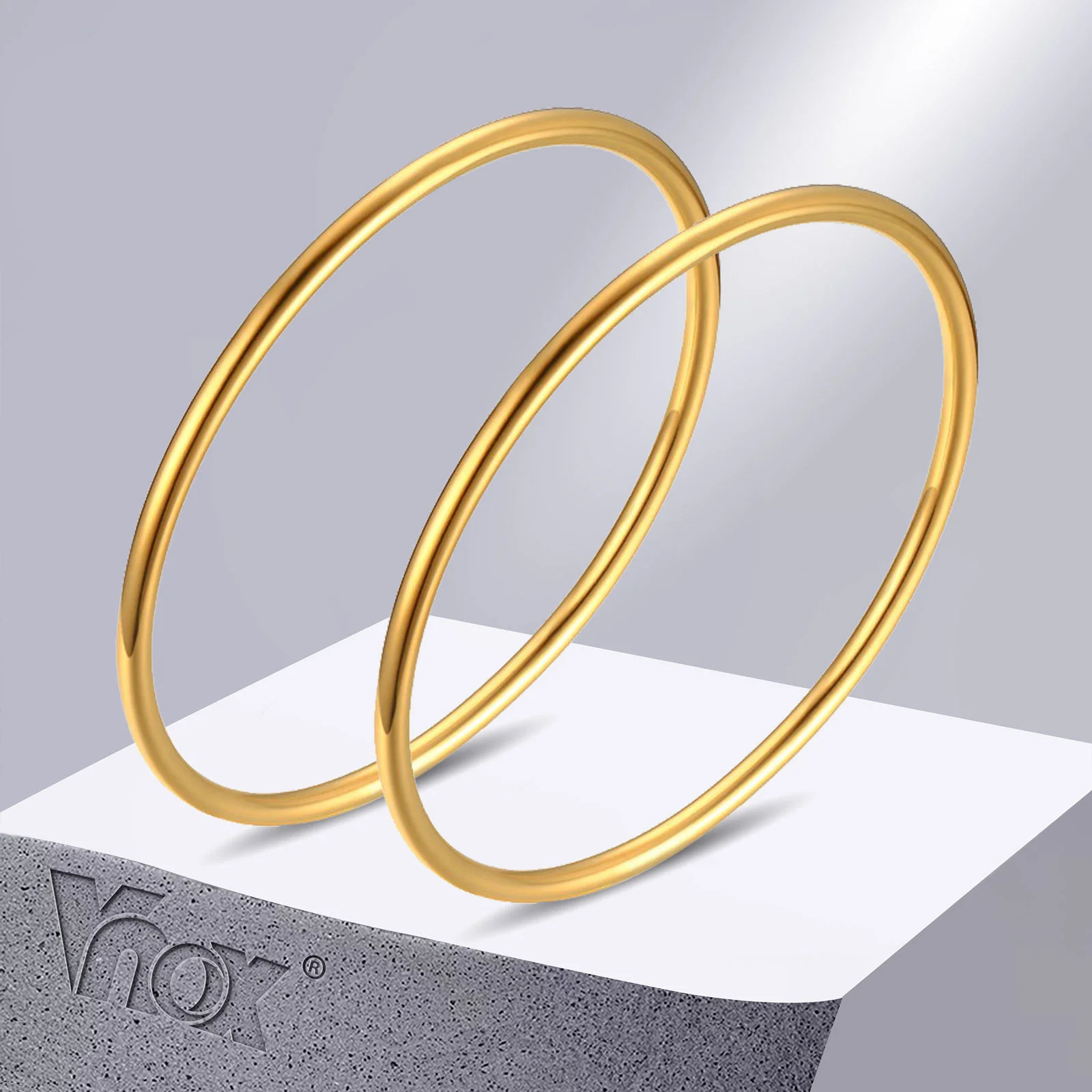 Vnox Gold Color Stainless Steel Plain Slip Cuff Bangle Bracelet for Women, Minimalist Stacking Bracelets Gift to Her
Vnox Gold Color Stainless Steel Plain Slip Cuff Bangle Bracelet for Women, Minimalist Stacking Bracelets Gift to Her