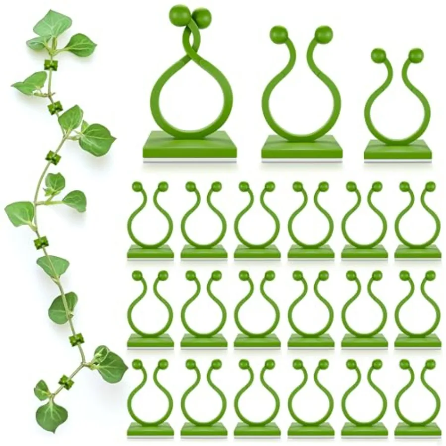 110 Pcs Wall Plant Clips for Climbing Plants - Self-Adhesive Climbing Plant Wall Clips for Vines and Cords Organization - 40 Sm
110 Pcs Wall Plant Clips for Climbing Plants - Self-Adhesive Climbing Plant Wall Clips for Vines and Cords Organization - 40 Sm