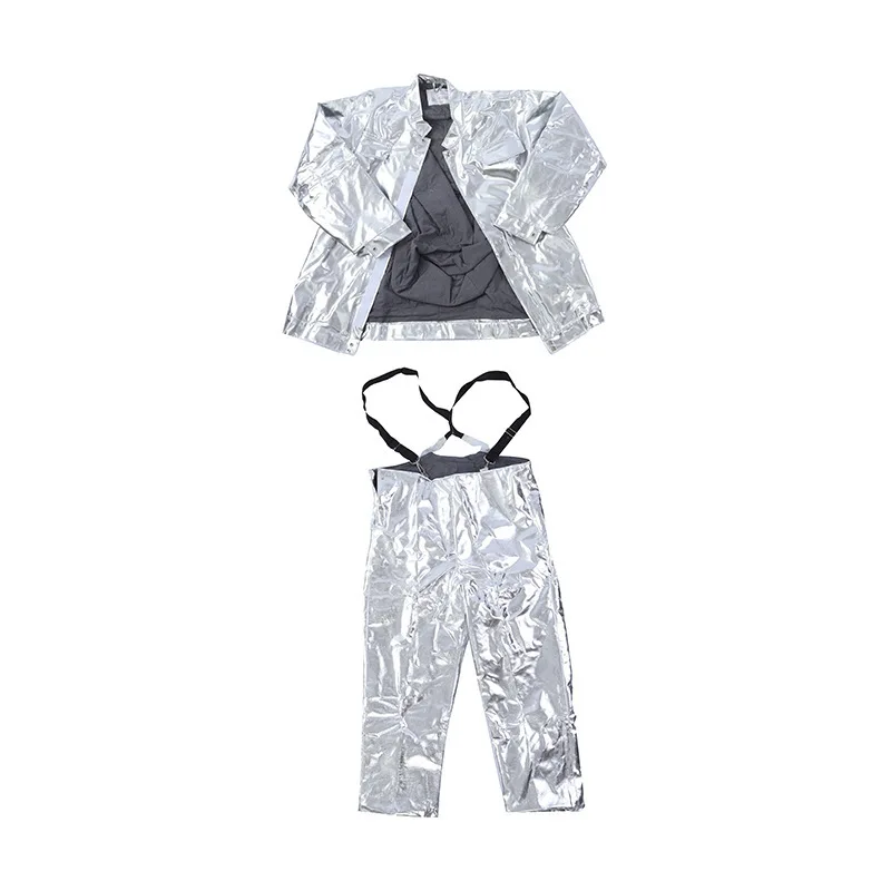Aluminum foil insulation suit, heat-resistant and heat-resistant protective suit, forest fire belt backpack insulation suit 
Aluminum foil insulation suit, heat-resistant and heat-resistant protective suit, forest fire belt backpack insulation suit