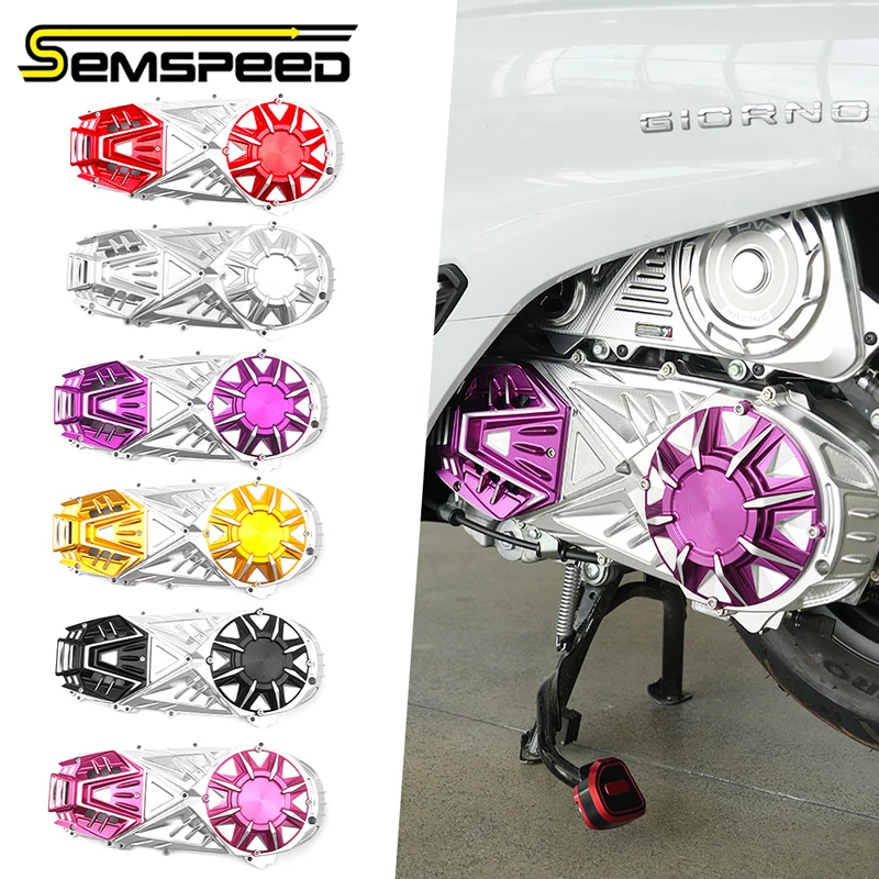 SEMSPEED CNC Aluminum Crank Case Cover CVT Transmission Box Cover For Honda PCX 160 ADV160 2021-2026 Motorcycle Accessories
SEMSPEED CNC Aluminum Crank Case Cover CVT Transmission Box Cover For Honda PCX 160 ADV160 2021-2026 Motorcycle Accessories