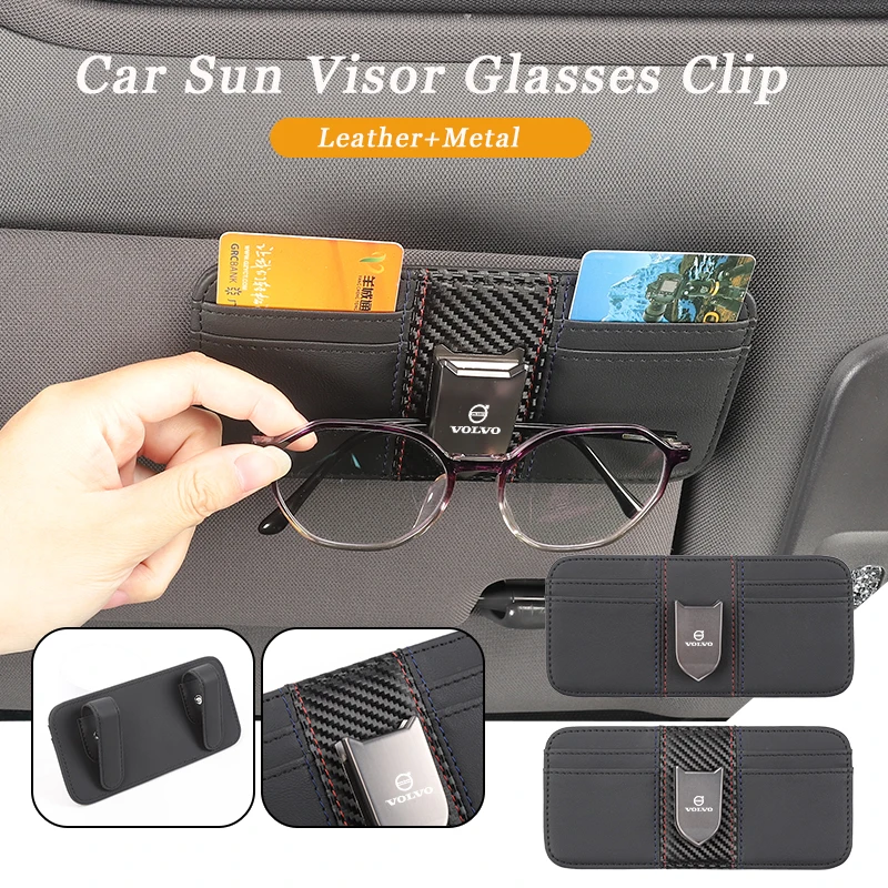 Car Leather Shield-Shaped Double-sided Card Holder Visor Sunglasses Clip For Volvo S60 XC60 XC90 C30 C70 XC40 V40 XC70 V70 V60
Car Leather Shield-Shaped Double-sided Card Holder Visor Sunglasses Clip For Volvo S60 XC60 XC90 C30 C70 XC40 V40 XC70 V70 V60