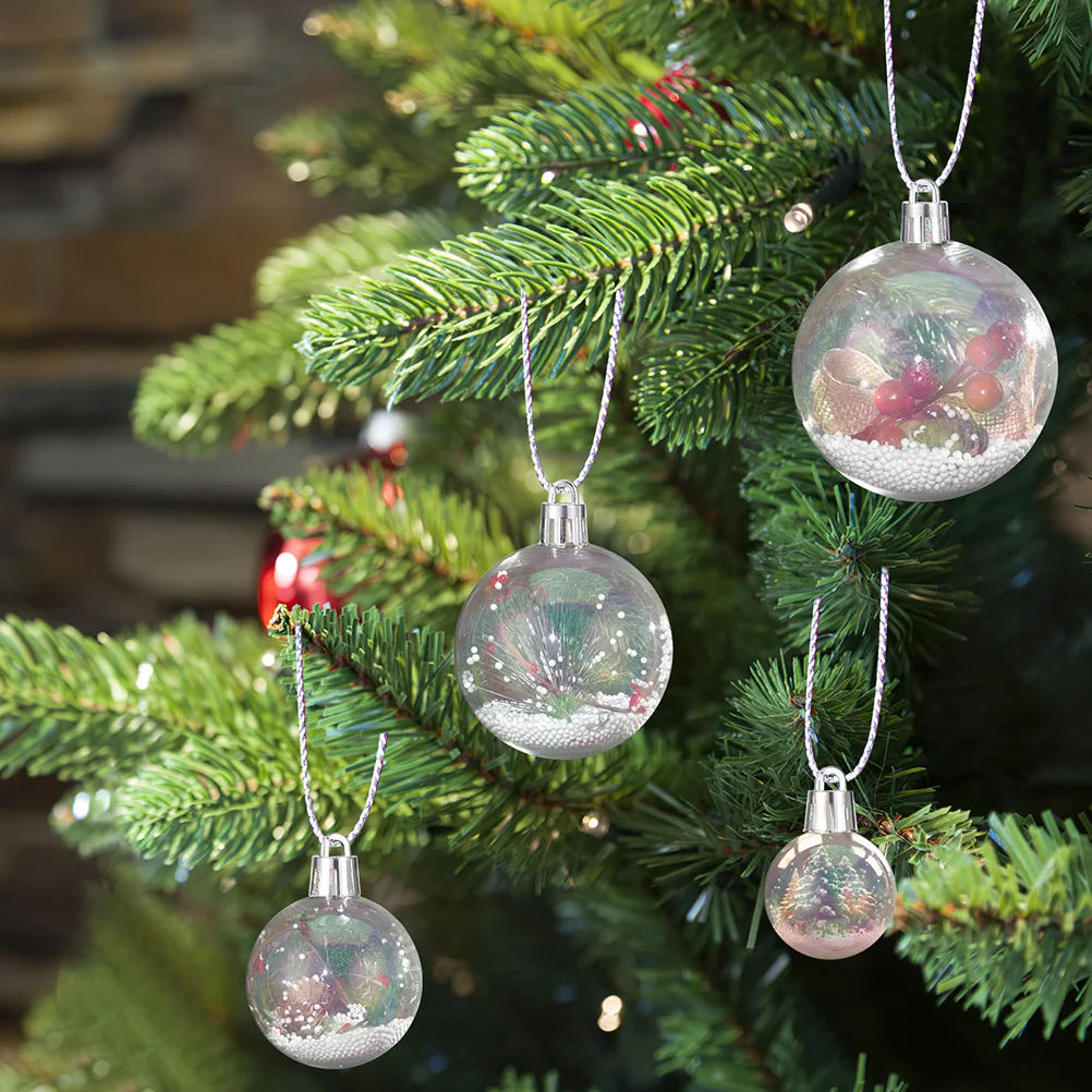 40Pcs Clear Plastic Fillable Ornaments Iridescent Xmas Tree Balls Holiday Wedding Party Decor Fillable Ornament Balls
40Pcs Clear Plastic Fillable Ornaments Iridescent Xmas Tree Balls Holiday Wedding Party Decor Fillable Ornament Balls