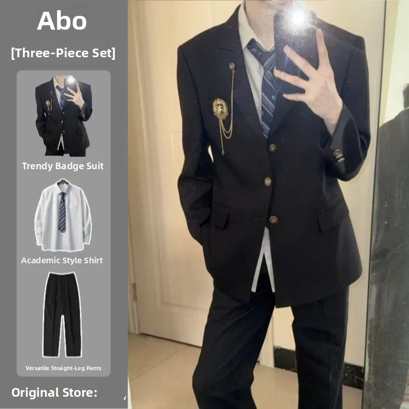 Новый мужской костюм-футболка на пуговицах Jaet Student Class orm Korean Sle с двойными манжетами, осенний сезон, специальный широкий крой
Новый мужской костюм-футболка на пуговицах Jaet Student Class orm Korean Sle с двойными манжетами, осенний сезон, специальный широкий крой