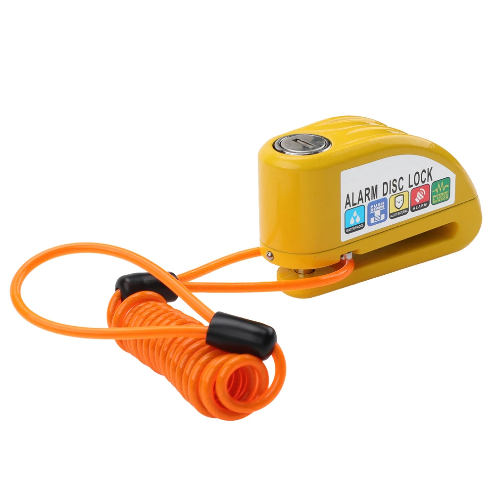 Motorcycle Alarm Disc Lock Anti-theft Safety Wheel Disc Lock Waterproof Alarm Cable Key For Motorcycle Bike Electric Vehicles
Motorcycle Alarm Disc Lock Anti-theft Safety Wheel Disc Lock Waterproof Alarm Cable Key For Motorcycle Bike Electric Vehicles