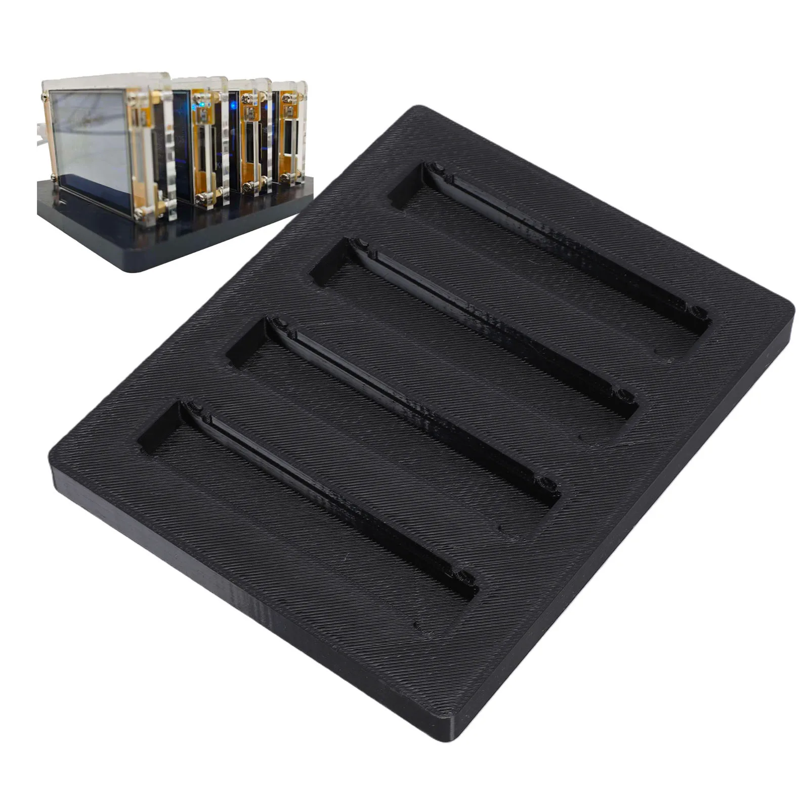 Bitcoin Miner Stand Fit for NerdMiner ESP32 Solo 2.8 Inch Mining Machine 4 Slots Storage Holder
Bitcoin Miner Stand Fit for NerdMiner ESP32 Solo 2.8 Inch Mining Machine 4 Slots Storage Holder