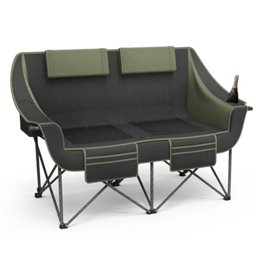 Heavy Duty Double Camping Chair with Padded Camping Loveseat Oversized 2 Person Folding Camping Chair for AdultsPortable Campin
Heavy Duty Double Camping Chair with Padded Camping Loveseat Oversized 2 Person Folding Camping Chair for AdultsPortable Campin
