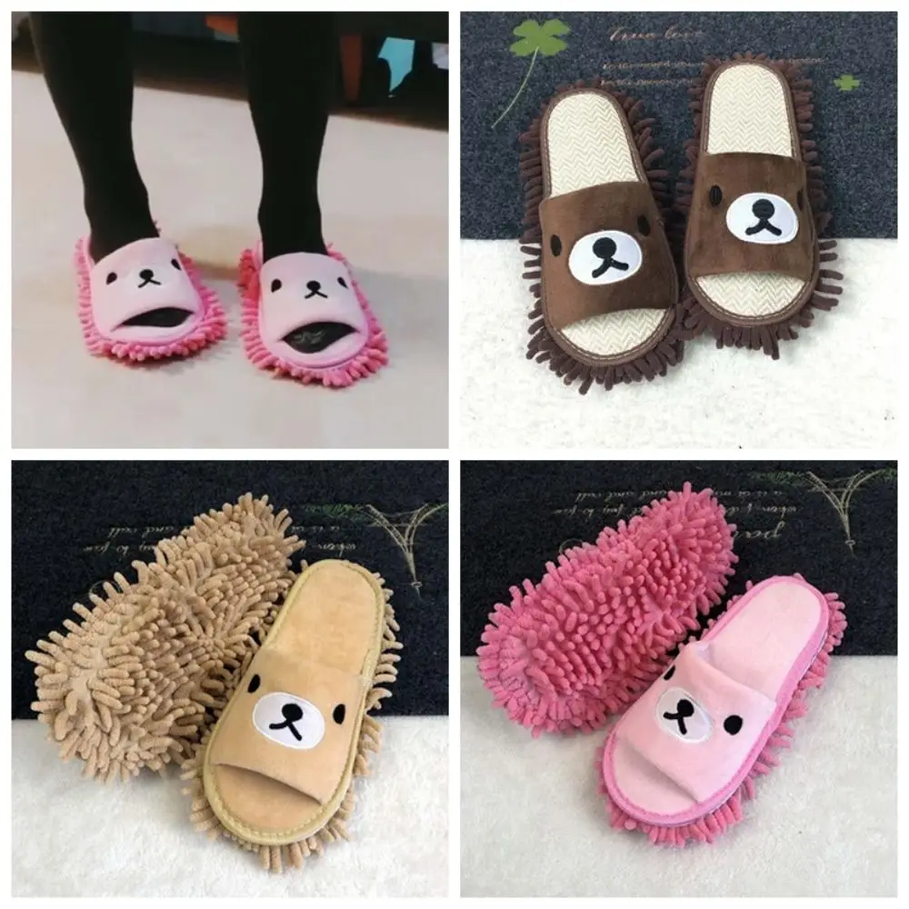 Creative Plush Lazy Mopping Slippers Thickened Bear Detachable Cotton Shoes Anti-slip TPR Microfiber Slippers Mopping Bedroom
Creative Plush Lazy Mopping Slippers Thickened Bear Detachable Cotton Shoes Anti-slip TPR Microfiber Slippers Mopping Bedroom