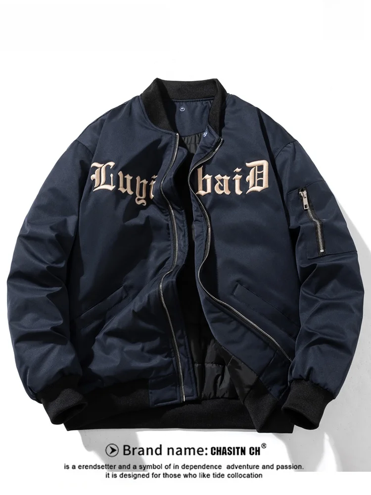 Men's Cotton Jaet Autumn Winter New Sle American Casual Embroidery Loose Thiened Cold-resistant Outerwear Faionable
Men's Cotton Jaet Autumn Winter New Sle American Casual Embroidery Loose Thiened Cold-resistant Outerwear Faionable